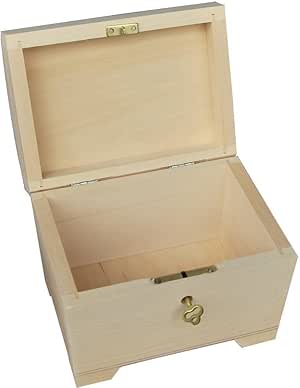 Amazon.de: Holzbox mit Scharnieren Holzkiste klein verschließbar PSK10