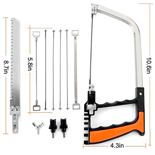 Magie Handsäge Set, LiZhi 12 in 1 Multi Zweck Hand Mini DIY Säge für Holz, Metall, Kunststoff, Garten, Glas, Fliesen, Stein - 2