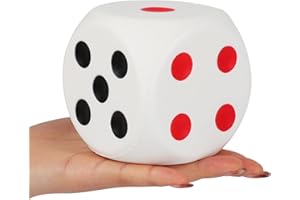 Anboor 3.1" Squishies Dice Kawaii Soft Slow Rising Scented Squishies Stress Relief Kids Toys Gift Collection Decorative Props(Black Red)