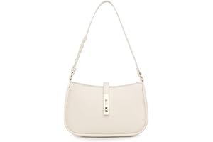 Travistar Handtasche Damen Klein Elegant Schultertasche Damen PU Leder Hobo Bag Y2k Tasche Satteltasche Aesthetic Abendtasche Clutch mit Reißverschluss Coole Umhängetasche für Teenager Mädchen