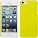 Produktbild PhoneNatic Case für Apple iPhone 5c Hülle gelb gummiert Hard-case + 2 Schutzfolien
