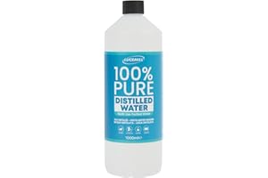 Lucemill Distilled Water | 1 Litre | Distilled Water for CPAP Machines, Irons, Cleaning Machines and More | Made in the UK