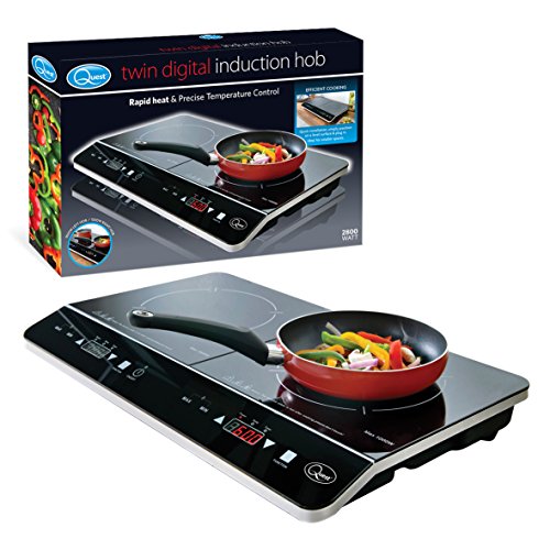 Preisvergleich Produktbild Quest Double Digital Induction Hob 2800 Watt Black