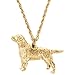Produktbild Labrador Retriever Hergestellt in U.K. Kunstvolle Hunde- Anhänger Sammlung (22 Karat Vergoldung / gold plattiert)