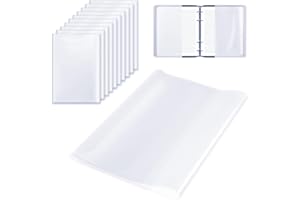 Gsrhzd A4 Book Cover, 20 PCS Reusable Adjustable Waterproof Transparent Book Covering Film, Plastic Sleeves for School Notebooks, for School Home Office