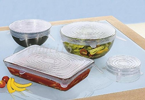 Kit 5 Deckeln Silikon Universal ausziehbar - 2