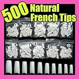 Non Brand 500 White False French Nail Art Tips Uv Acrylic 064