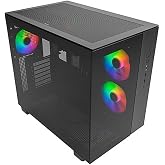 MONTECH King 65 PRO ATX Mid Tower oyun bilgisayarı kasası, &ccedil;ift hazne, y&uuml;ksek hava akışı file paneller, RTX 40 serisini deste