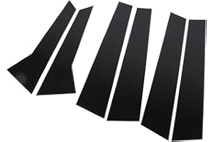 FABATER Garniture de Pilier B, 6 Pièces de Garniture de Pilier Noir Brillant, Garniture de Fenêtre de Porte, Moulure de Porte Extérieure de Pare-brise Avant pour Macan 95B 2014 à 2023