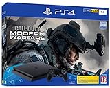 Sony PlayStation 4 Slim 1 To + Call of Duty Modern Warfare, Avec 1 Manette Sans Fil DUALSHOCK 4 V2, Châssis F, Noir (Jet Black), Art : 9322900