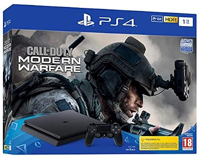 Sony PS4 Slim 1 To F + Call Of Duty Modern Warfare - noir
