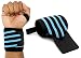 Produktbild MyGadget Elastische Handgelenk Bandagen - 2X Sport Handgelenkbandage (Daumenschlaufe) Kompression für Fitness, Bodybuilding, Tennis & Kraftsport - Blau