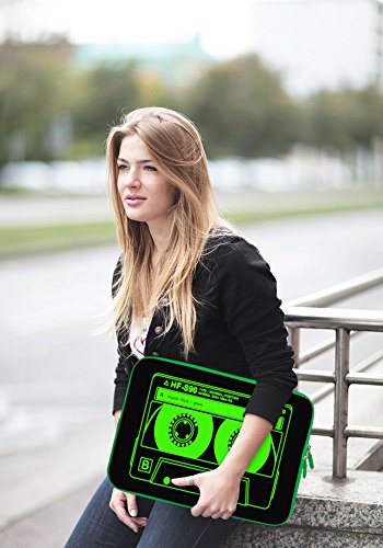 PEDEA Design Schutzhülle Notebook Tasche bis 17,3 Zoll (43,9cm), Audiocassette - 2