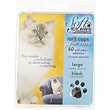 SOFTCLAWS® Krallenschutzes für Katzen - Large - Schwarz