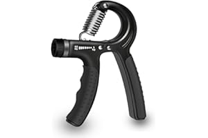 NTEK 5-60kg Hand Grip Strengthener | Adjustable Resistance Hand Grips Strengthener | Forearm Strengthener | Grip Strength Trainer Athletes Musicians Strong Wrist Fingers Forearm