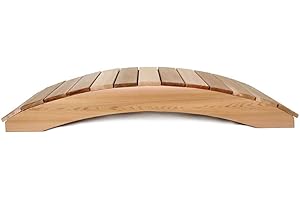 All Things Cedar Wooden Bridge, Outdoor Garden Walkway for Backyard Ponds, 4', Natural