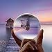 Produktbild Vinida 80mm K9 Kristallkugel Klare Kugel Glaskugel Scrying Kugel Ball Feng Shui/Wahrsagerei oder Hochzeit Fotograf Qualität/Home/Office Dekoration