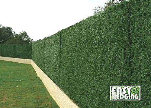 EasyHedging Künstliche Nadelbaumhecke/Sichtschutz, Rolle 3 x 1 m, verschönert unansehnliche Bereiche und bietet schnellen Sichtschutz - 4