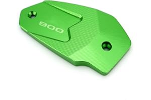 Heinmo New Motorcycle CNC Aluminum Front Brake Clutch Oil Reservoir Cap Component for Z650 2017 Z900 2016-2020 Z800 2013-2016 ER6F Ninja 650 2009-2016(Green)