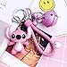 Produktbild Tini Action & Toy Figures - Styles Cartoon Lilo and Stitch Keychain LED Stitch Key Ring Sound Flash Rope Bell Backpack Pandent Gifts - by 1 PCs