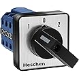 Heschen Universal Rotary Cam Selector Changeover Switch SZW26-20/D303.3 660V 20A 3 Position 3 Phase 12 Terminals,TUV
