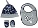 Rockin' Baby Baby-Boys Space Bib Set Neckerchief, Blue (Grey), One Size