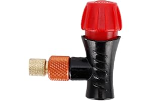 VQEOEOT 1 Articolo bombolette co2 per Bici, Articolo Bombolette CO2 Adattatore Valvola per Bici, Gonfiatore per Bicicletta CO2 Adattatore Valvola Bici,Adattatore Pompa Bicicletta,Valvola per Bomboletta CO2