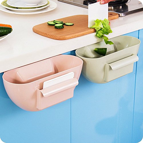 CrazySell Secuaces Creative Multifuctional plástico Cocina Organizador de Escritorio Colgar Desperdicio de Alimentos Basura Basura Basura Basura Caja de Almacenamiento Dormitorio Cajas Soporte