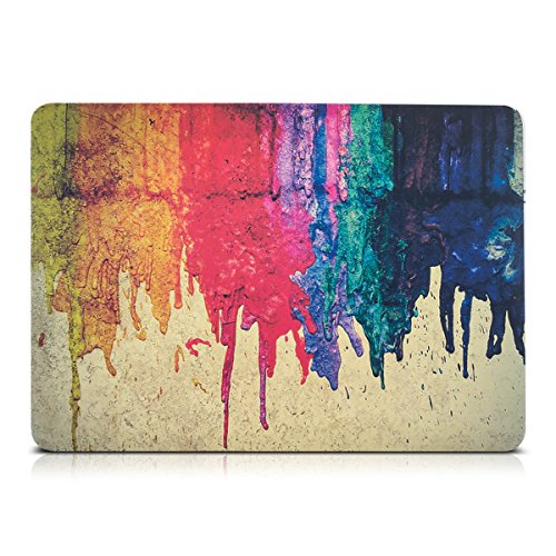 kwmobile Hardcase Laptop Hülle für Apple MacBook Air 13″ (ab Mitte 2011) – Regenbogen laufende Farbe Design Mehrfarbig Rot Beige dünne gummierte Schutzhülle Cover Case Tasche - 2