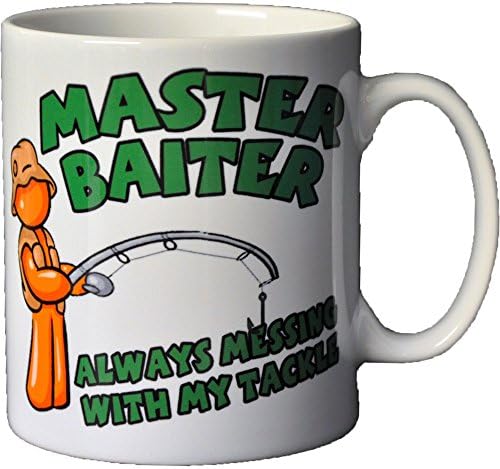 personalised4upersonalised4u Master Baiter Fishing Funny Ceramic Coffee Mug