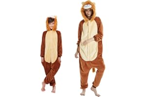 emmarcon Kigurumi Pigiami Animali da Bimbi Bambini Tuta Costume Carnevale Halloween Festa Cosplay Unisex