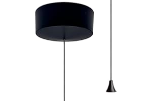 DIRECT ONLINE SHOPPING Matte Black Bathroom Pull Cord Light Switch 2 Way For Bedrooms And Home