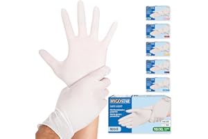 FRANZ MENSCH Hygostar Nitrilhandschuhe Safe Light | puderfrei, weiß, 10/XL, 24cm, 100 Stück, Einweghandschuhe, Einmalhandschuhe, in Gr. XS, S, M, L, XL & XXL verfügbar