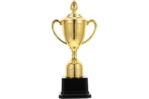 STOBOK Gold Award Trophy Cup Large Trophy Props First Place Winner Award Trophies Prize Cup Toy for Party Favors Sports Event Game Rewards