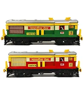 Jack Royal Locomotive Train Engine (Set of 2 Pice) (Green-Red)