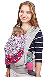  Madame Jordan Wrap Conversion Mei Tai \'Delilah\' - Tragehilfe ab Geburt bis ca. 2 Jahre, Ergonomische Tragehilfe für Bauch, Rücken/Hüfte mit Gepolstertem Hüftgurt