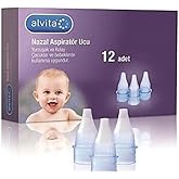 Alvita Nasal Aspirator 12-pack with Spare Tip