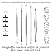 EZGO Blackhead & Blemish Remover Kit/Tool, 5 Professional Surgical Extractor Instruments, Cure Pimples, Blackheads, Comedones, Acne (Blue)