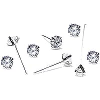 Set 5 Piercing Naso Argento 925 - Pallina 1.5mm, Nickel Free, Per Uomo E Donna - Foto 5