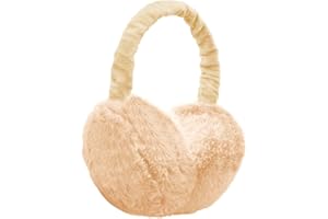 UQTUKO Paraorecchie Invernali, Pieghevole Paraorecchie Donna Uomo Bambini Paraorecchie Caldi di Peluche Plush Earmuffs Invernali Paraorecchie per Esterno, Taglia unica