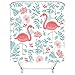 Produktbild 1PCs Digital Druck Duschvorhang Anti-Schimmel Anti-Bakteriell Flamingo Digital Gedruckt Badvorhang Badezimmer Duschvorhang 180cm x 200cm Flamingo Polyester Hooked Bathroom
