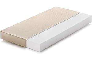 Marcapiuma - Materasso bambino 70x160 alto 10 cm - BAMBY - Materassino Baby in Waterfoam Schiuma Espansa - TRASPIRANTE - Rivestimento sfoderabile Antiacaro lettino Offerta neonato 100% Made in Italy