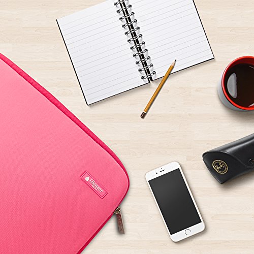 iBenzer – Deluxe Laptop-Hülsen-Beutel-Abdeckungs-Fall für alle 13-Zoll-Laptop-Computer – Macbook Pro 13 “ / Macbook Air 13 “ / Macbook Pro 13 “ mit Retina-Display (Rosa BH-MP13PK) - 5