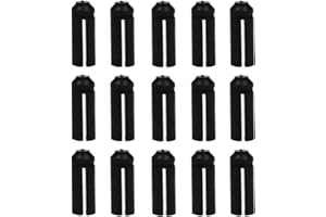 SUNATURE LaVibe Protecteur de fléchettes Longue durée de Vie, 15 pièces en Aluminium, Angle Fixe de 90 degrés pour équipement de Jeu de fléchettes, Noir