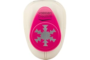 Vaessen Creative Craft Paper Punch - Snowflake - 2,4 x 2,5 cm - Circle Cutter for Crafting and Card Making
