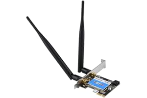 SUTINNA PCIE Network Card 433Mbps Dual Band 2.4G/5G + Bluetooth 4.0 Internal Computer Networking Card with 6dB Antennas Computers with WIN7/WIN8/WIN8.1/WIN10