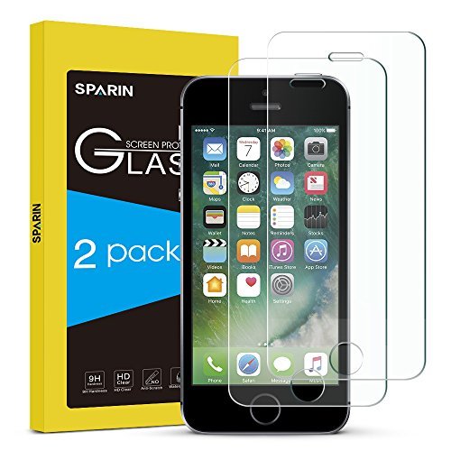 2-Pack Cristal templado iPhone 5S Protector Pantalla iPhone 5s SPARIN Cristal Templado iPhone SE 5S 5C 5 Vidrio Templado con Alta Dureza Alta Transparencia Sin Burbujas reviews 2-Pack Cristal templado iPhone 5S Protector Pantalla iPhone 5s SPARIN Cristal Templado iPhone SE 5S 5C 5 Vidrio Templado con Alta Dureza Alta Transparencia Sin Burbujas