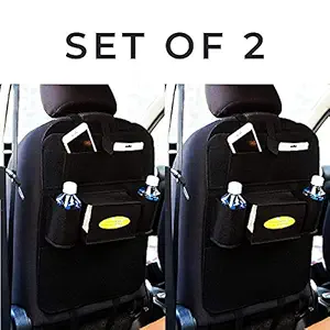 AKHAND 2 Pack Car Seat Back Multi Pocket Storage Bag Organizer Holder Hanger Accessory