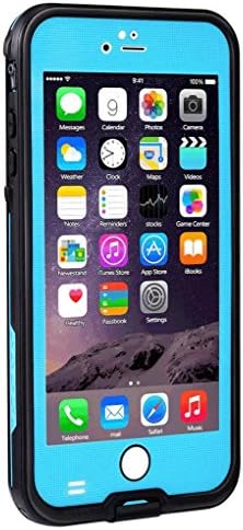 AOWOTO Protective Waterproof Case for iPhone 6s Plus/6 Plus 5.5 inch , [Grid Series] Dirtpoof Shockproof Snowproof Underwater Protection Cover Design (Sky Blue)
