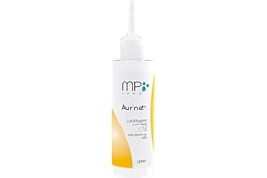 MP Labo Aurinet® 125 ml - Lait d'Hygiène Auriculaire pour Chien et Chat - Formule à Base de Plantes
